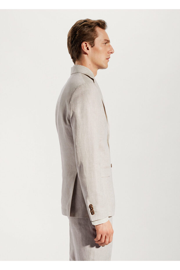 Bej Erkek Blazer 57040554 - 6