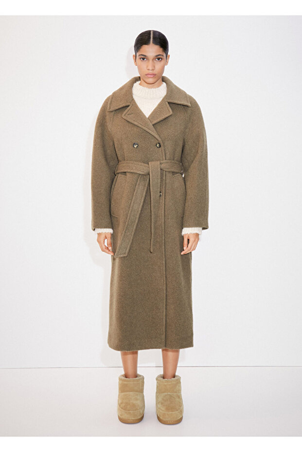 Płaszcz damski khaki57057745 - 1