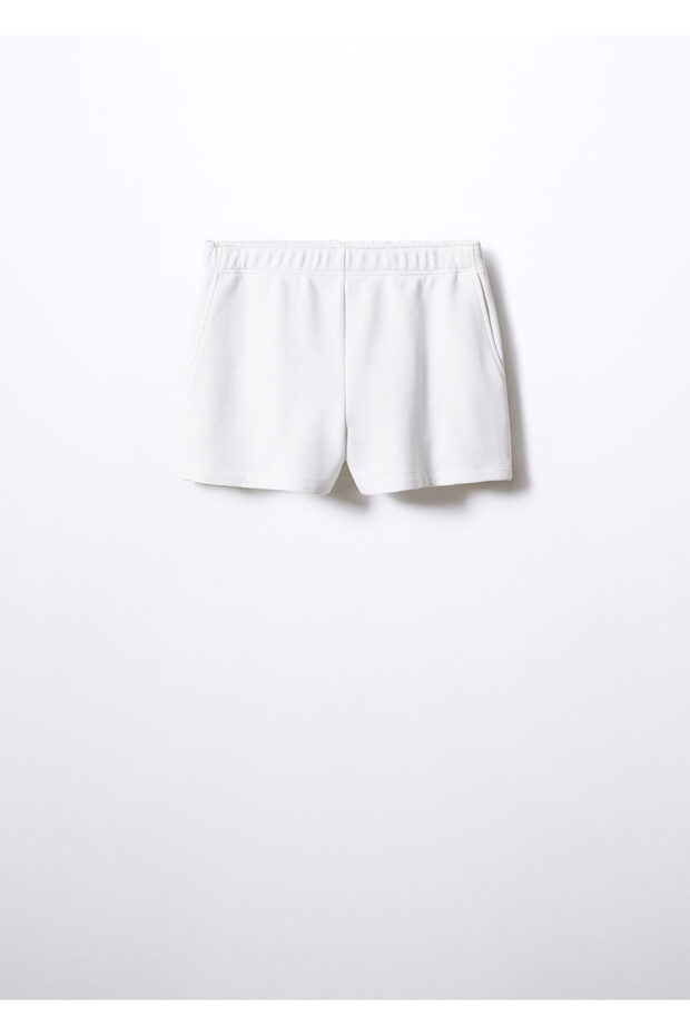 Beyaz Kadın Şort 57091179 - 3