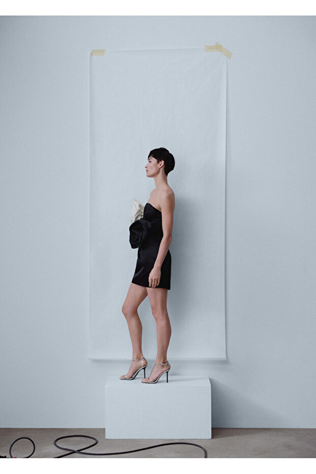 Siyah Kadın Elbise 47066711 - 5