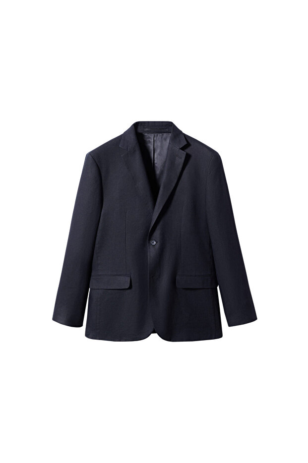 Schwarzer Herren-Blazer57030551 - 4
