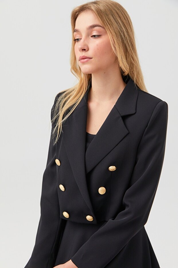 Etek Ceket Takım Siyah - 4