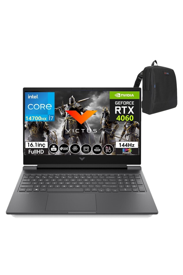 Victus I7-14700HX 64GB 512GB SSD RTX4060 WIN11HOME 16.1" 144HZ Fhd IPS 9J269EAW33+ZettaÇanta - 1