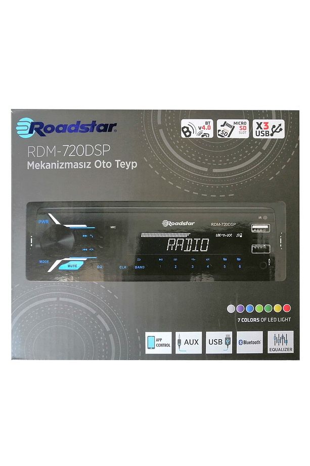RDM-720DSP Bluetooth 3xUSBli DSP'li Oto Teyp App Kontrol - 3