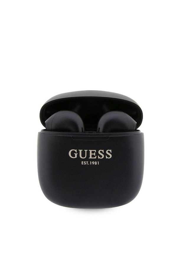 TWS Bluetooth Kulaklık Guess  Lisanslı Klasik EST Yazı Logolu Kulak İçi Tasarım Siyah V5.3 - 1