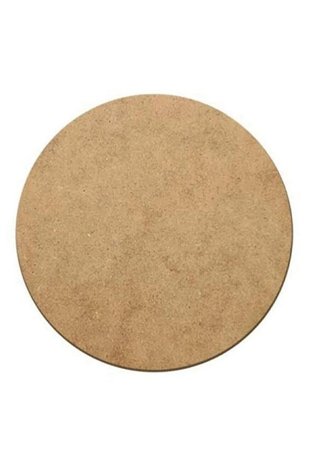 Supla Levha 12 Adet 3 Mm Ham Mdf 24 Cm Çap Yuvarlak Servis Altı Supla - 1