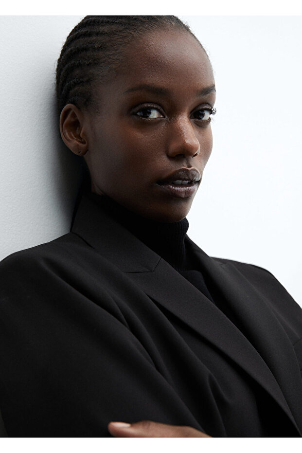 Siyah Kadın Blazer 67059404 - 8