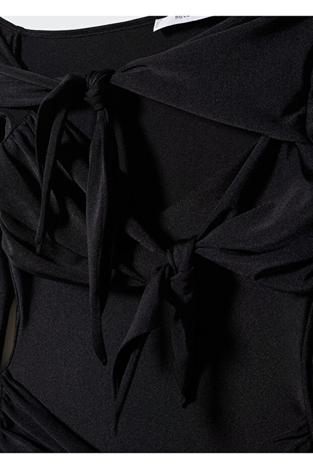 Siyah Kadın Elbise 57000426 - 6