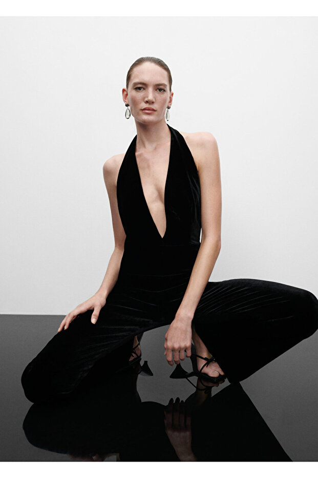 Siyah Kadın Tulum 57099120 - 6