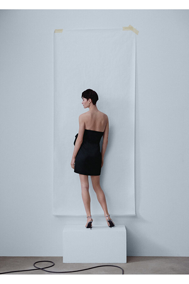 Siyah Kadın Elbise 47066711 - 8