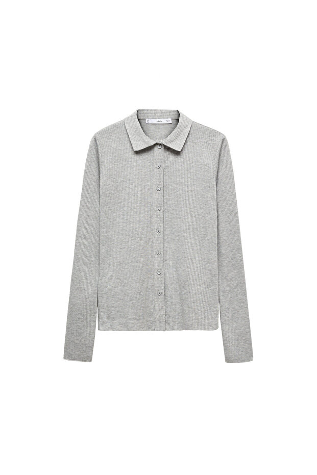 Graues Damenhemd57075809 - 4
