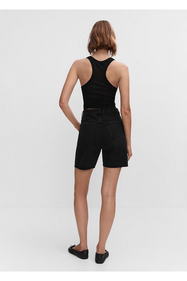 Siyah Denim Kadın Şort & Bermuda 57040167 - 11