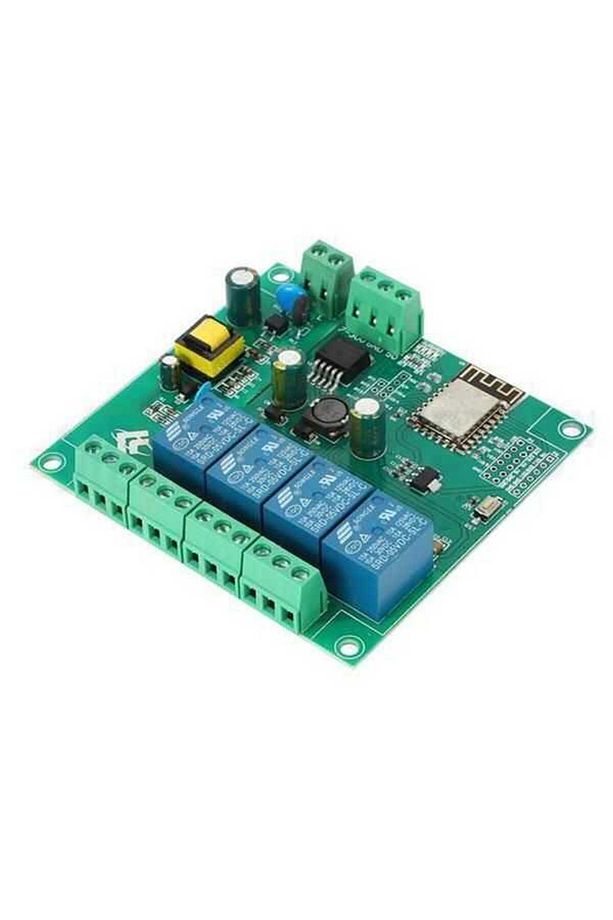 ESP8266 ESP-12F AC 90-250v  DC 7-30V 4 Kanal Wifi Röle Modülü - 1