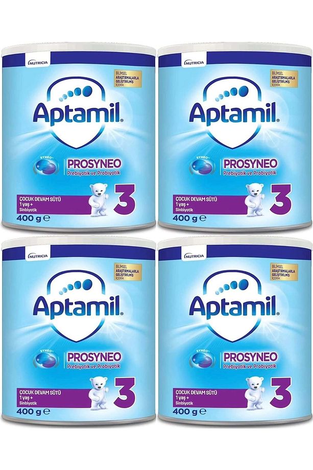 Nutrıcıa Aptamil Prosyneo Bebek Sütü 400GR No:3 (1+ Yaş) (4 Lü Set) - 1