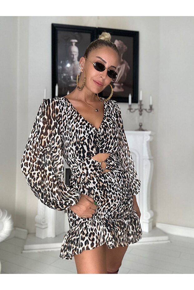 Leopar elbise - 2