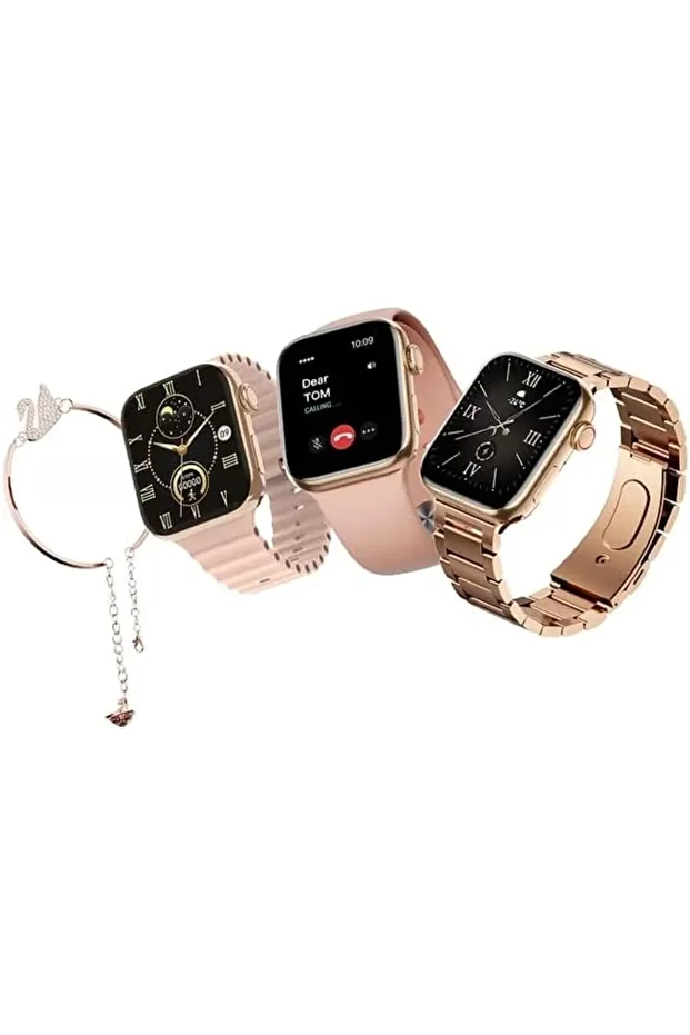 Android-ios Tüm Modellerle Uyumlu Kadın Smart Watch G9 Mini Akıllı Saat Bileklik Hediyeli - 3