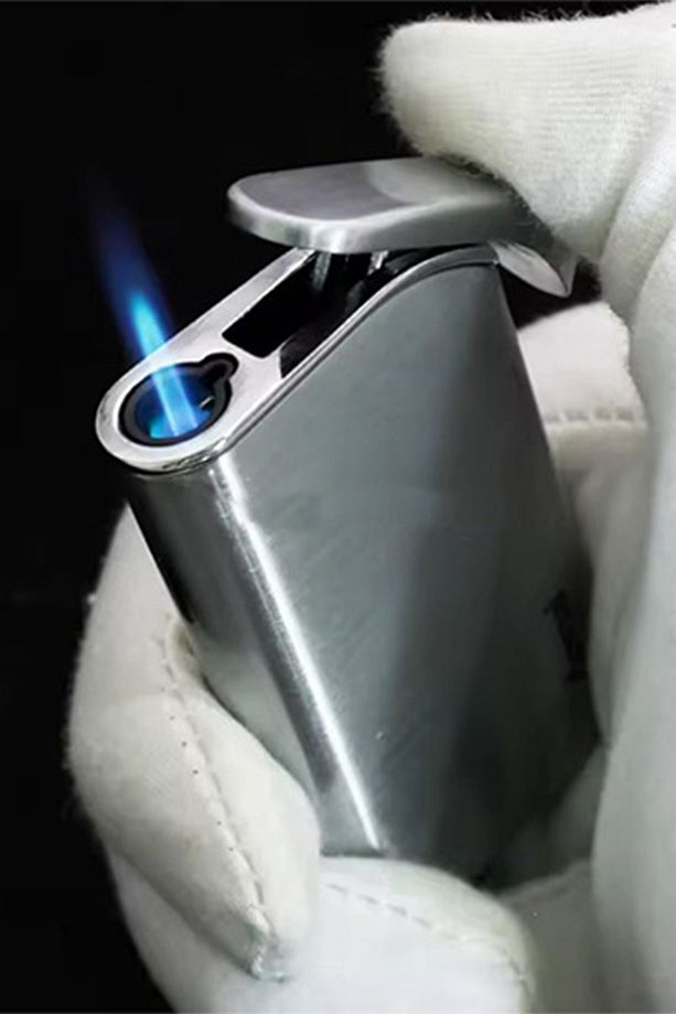 Kişiye Özel İsimli Tek Torch Metal Tasarım Zarif Gazlı Çakmak - 5
