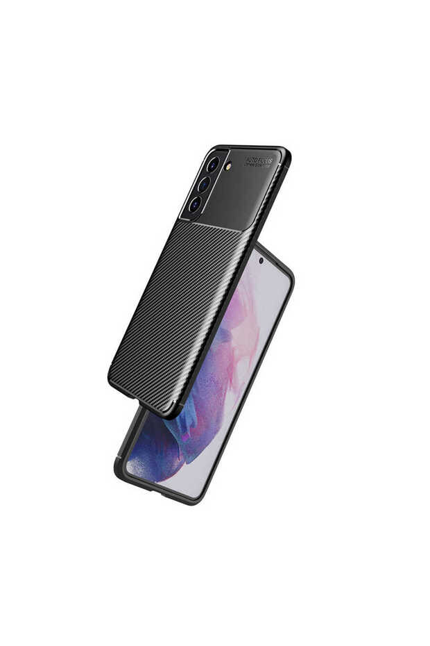 حافظة سيليكون سوداء متوافقة مع هاتف Galaxy S21 FE - 6