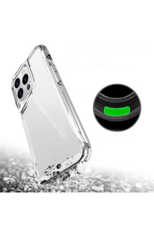 حافظة ALT T-Max متوافقة مع هاتف iPhone 13 Pro Max - عديمة اللون - 3