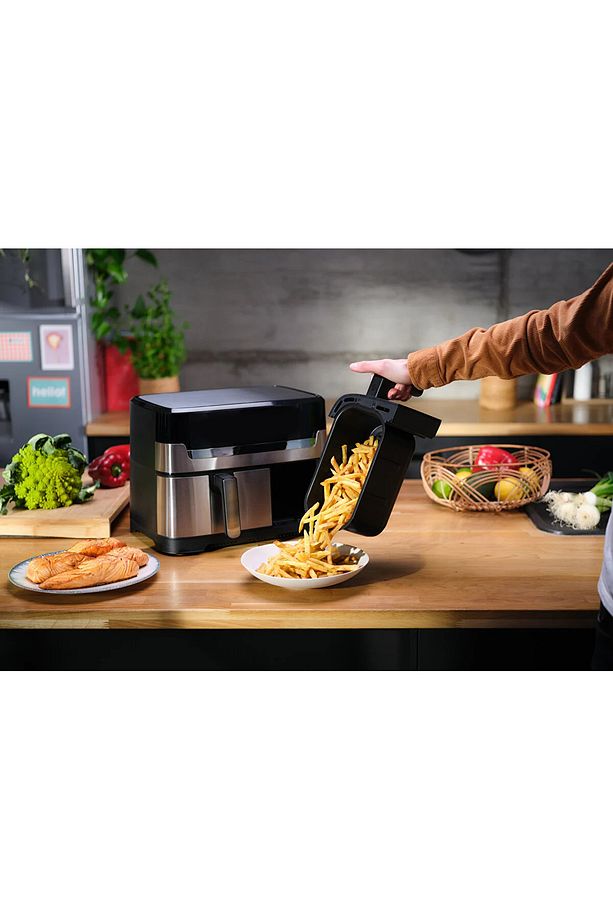 Inox Premium 8 Programlı Çift Hazneli Yagsız Fritöz 8.3L Dijital Tarif Kitapcıklı - 4