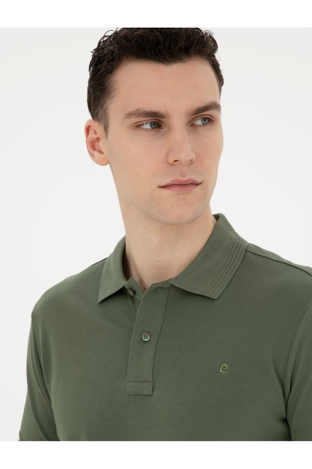PIERRE CARDIN MEN'S POLO COLLAR SLIMFIT SPORTS T-SHIRT G021GL011.000.1822564 SUNNY