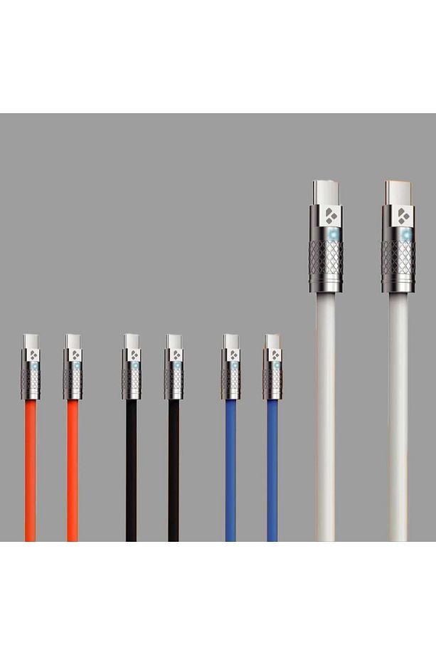 ŞARJ KABLOSU 100 W SÜPER HİZLİ VE DAYANIKLI YENİ NESİL TYPE-C ÇIKIŞLI VE TYPE-C GİRİŞLİ 4 RENK - 2