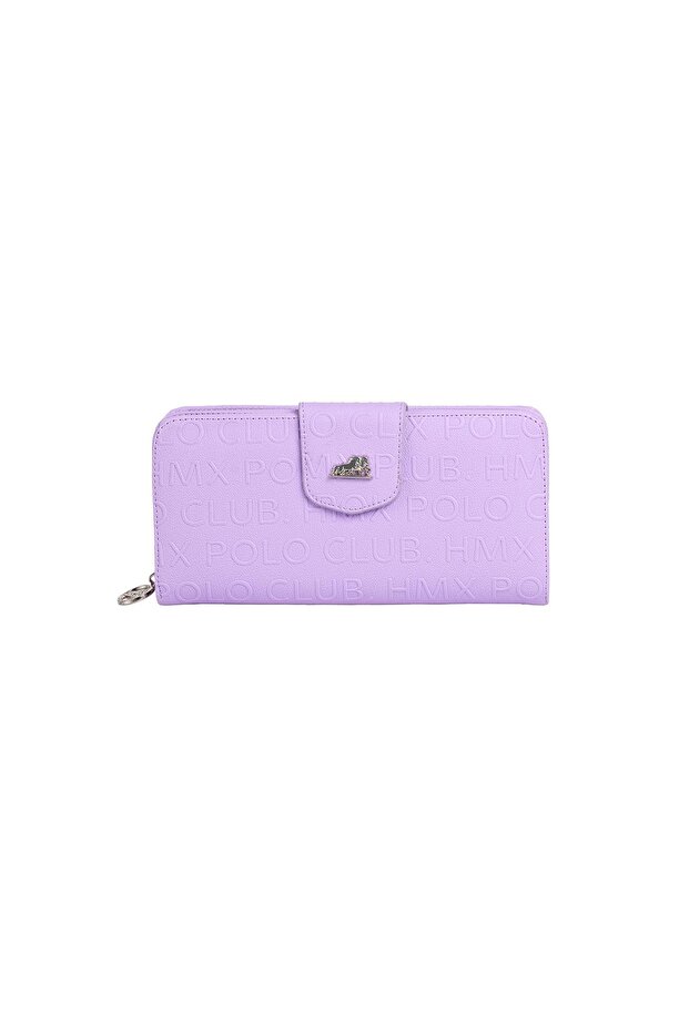Lilac Rectangular Wallet - with Coin Compartment - 2