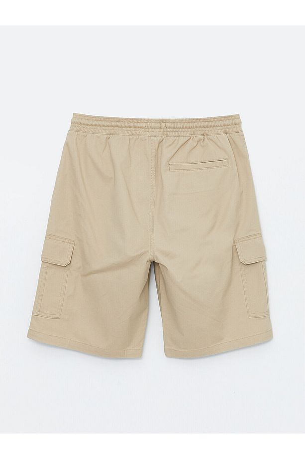 Standart Kalıp Gabardin Erkek Bermuda Şort - 7