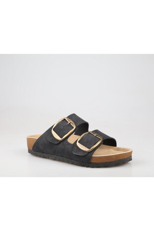 Pc-6958 Orthopedic Black Women's Slippers