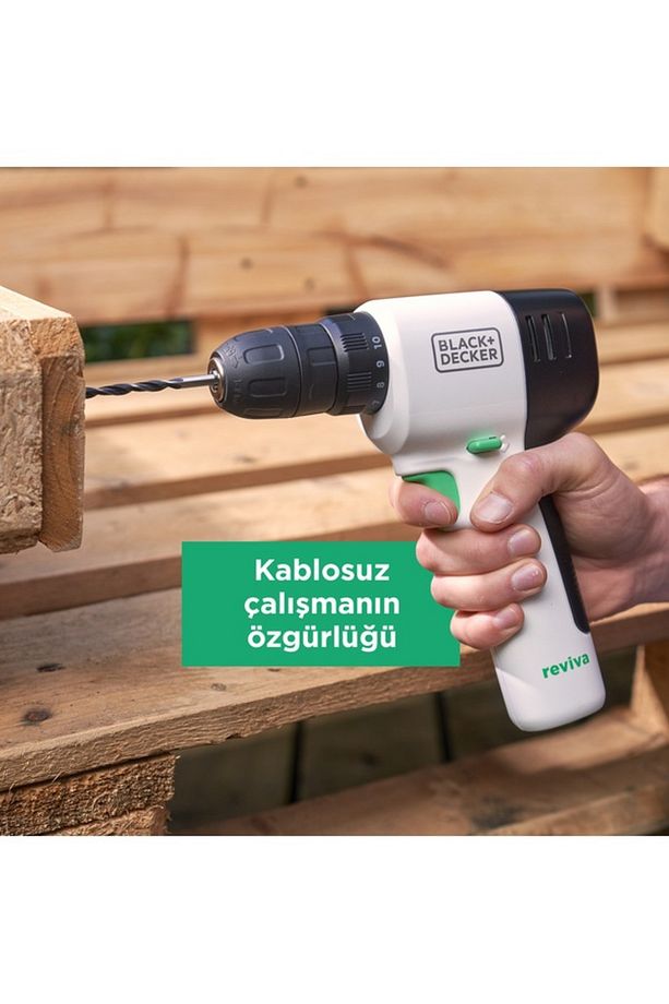 Reviva Şarjlı Matkap, Akülü Matkap, Vidalama, REVDD12C-QW 12V 1.5AH - 5