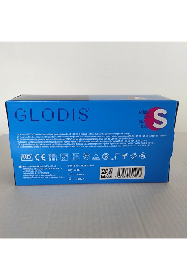 NİTRİL PUDRASIZ MAVİ ELDİVEN SMALL - 2