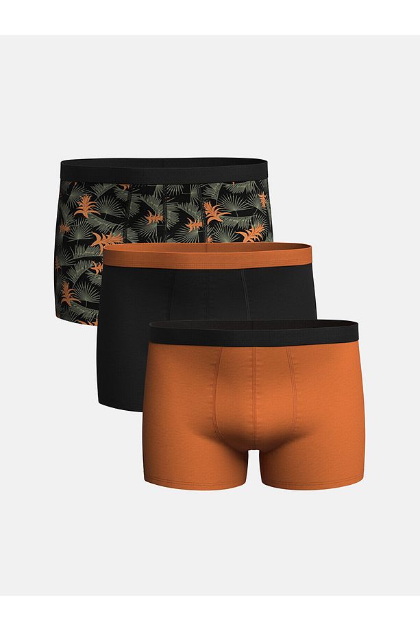 Standart Kalıp Pamuklu Esnek Erkek Boxer 3'lü - 1