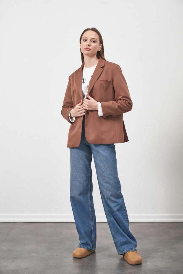 سترة بليزر بني - 1