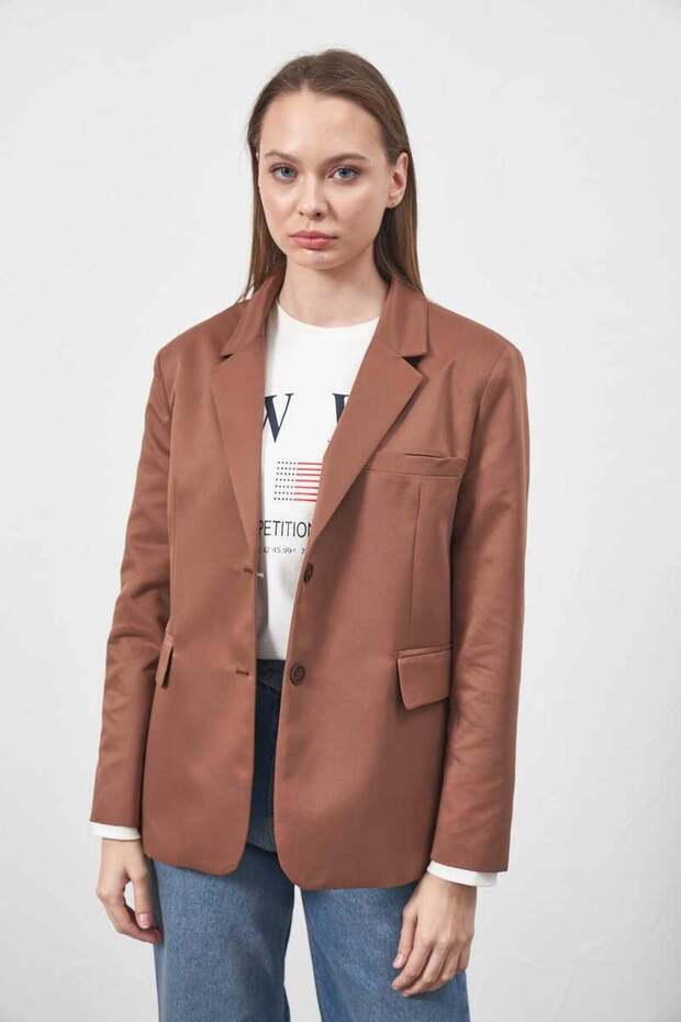 سترة بليزر بني - 4