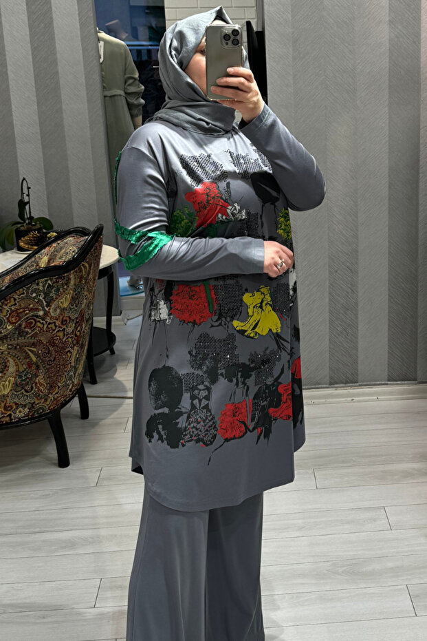 İspanyol Paça Bambu Pantolon 35114 - 2