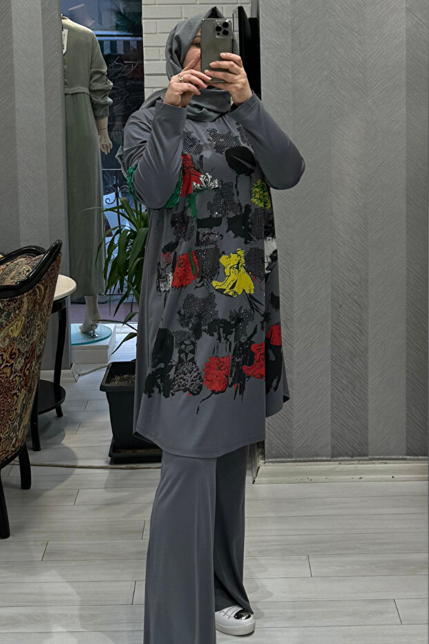 İspanyol Paça Bambu Pantolon 35114 - 1