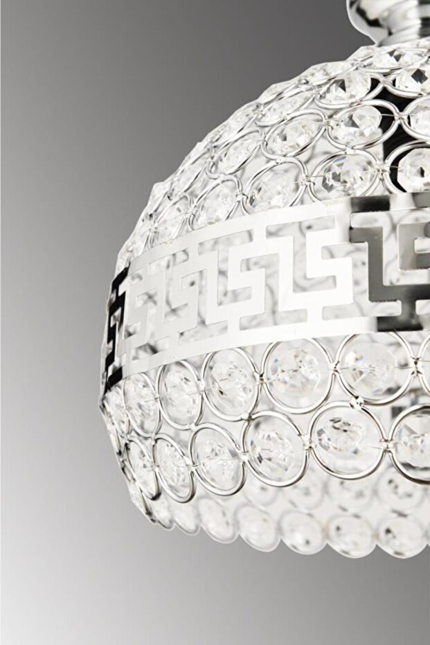 Mimoza 20 Cm Gümüş Avize - 3