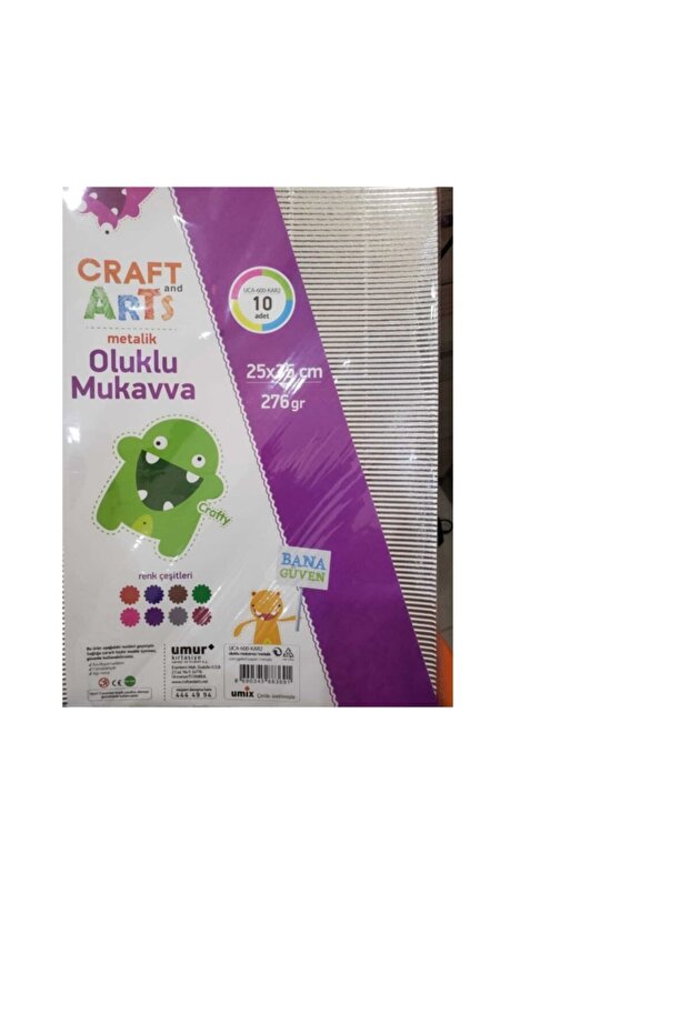 Craft And Arts Corrugated Cardboard Metal 25x35 10 pcs 276gram