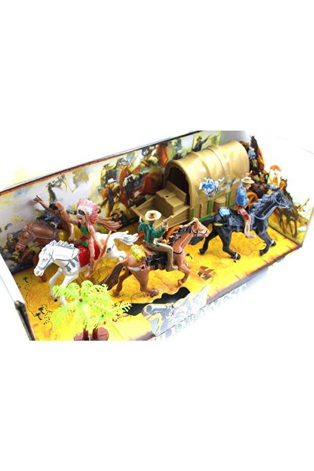 Figürlü Kızılderili Kovboy Seti - 3