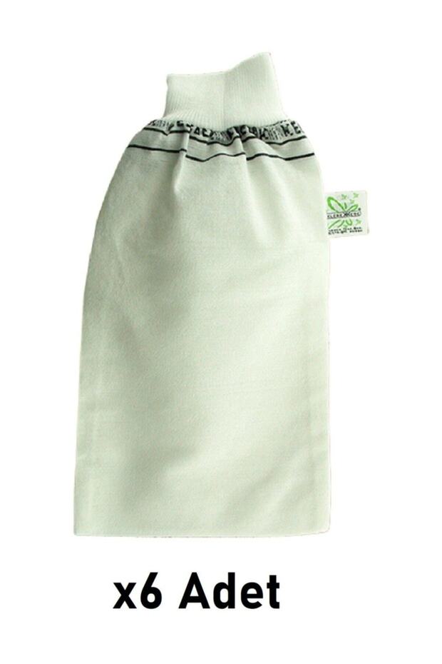 Turkish Bath Bladder Standard Elastic White 6 Pieces