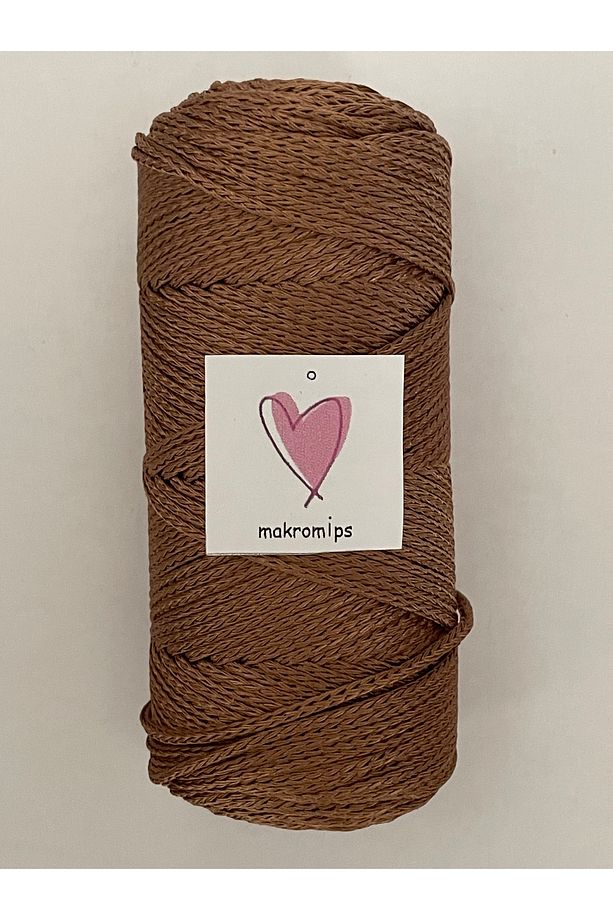 PREMIUM POLYESTER 100 gr 1,5mm MAKROME İPİ SUPLA ÇANTA HOBİ EL ÖRGÜ İP - 3