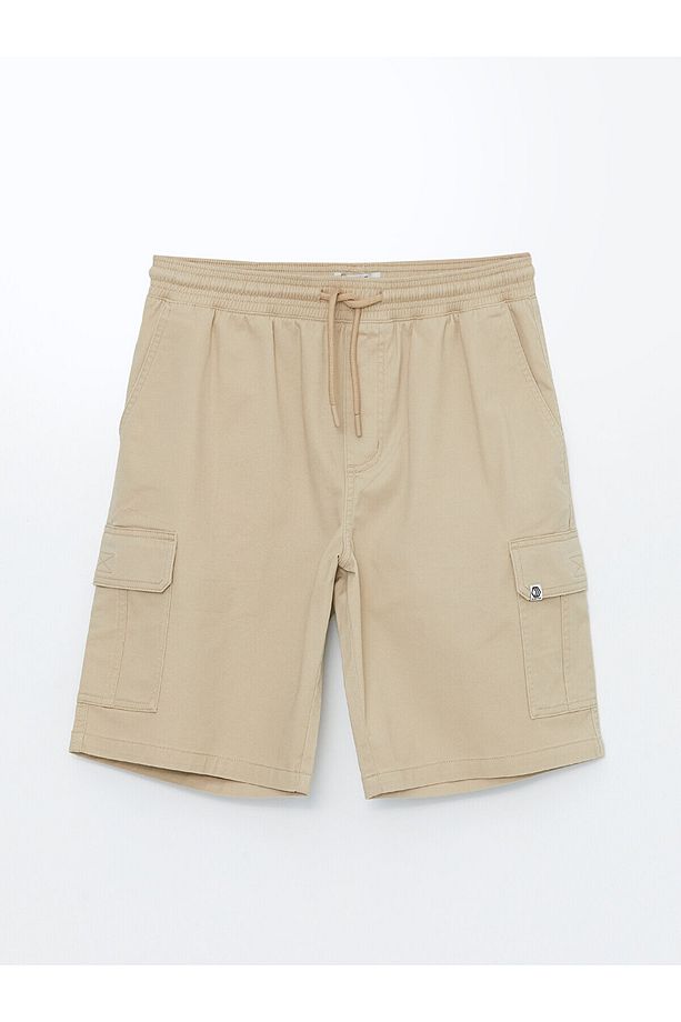 Standart Kalıp Gabardin Erkek Bermuda Şort - 6