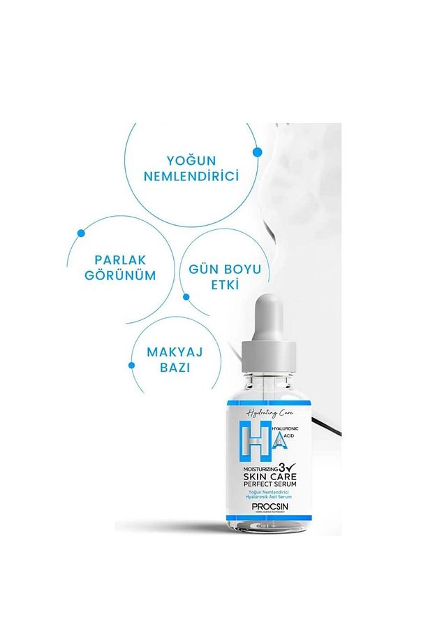 C Vitamini Aydınlatıcı +PROCSIN Yoğun Nemlendirici Hyaluronik Asit Serum 20 ML - 6