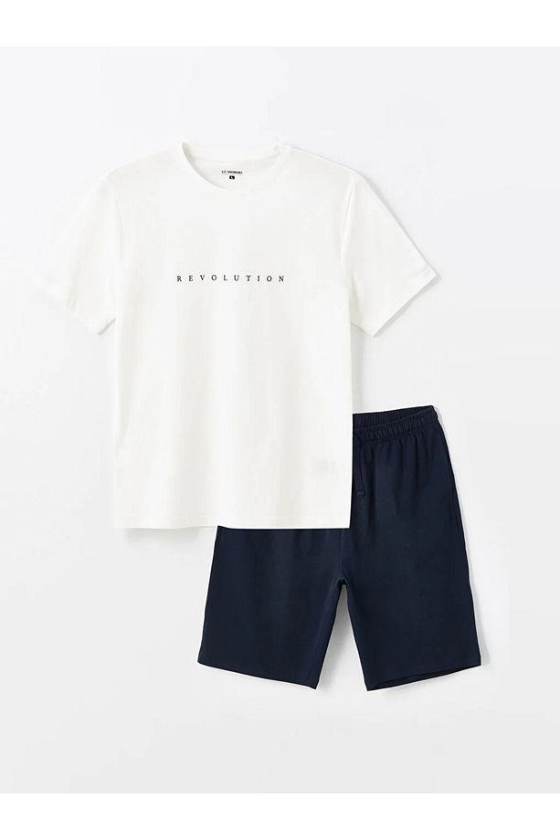LCW DREAM Standart Kalıp Erkek Şortlu Pijama Takımı - 7