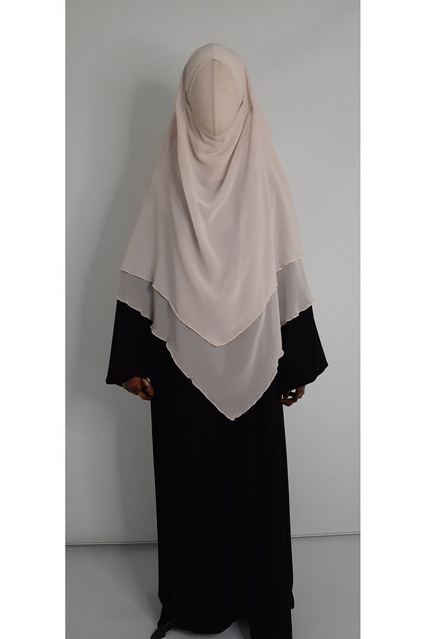 3 katlı multi sifon sufle esarp ( orta boy ) hijap ten rengi - 1
