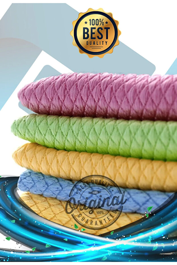 10 Pieces Diamond Pattern 40X40 Cm, Microfiber Cloth, Glass Cloth, Kitchen Cloth, Car Cloth, Cleaning Cloth