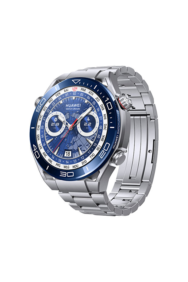 Ultimate WATCH 1.5 AMOLED، متوافق مع Android وiOS Titanium Blue - 3