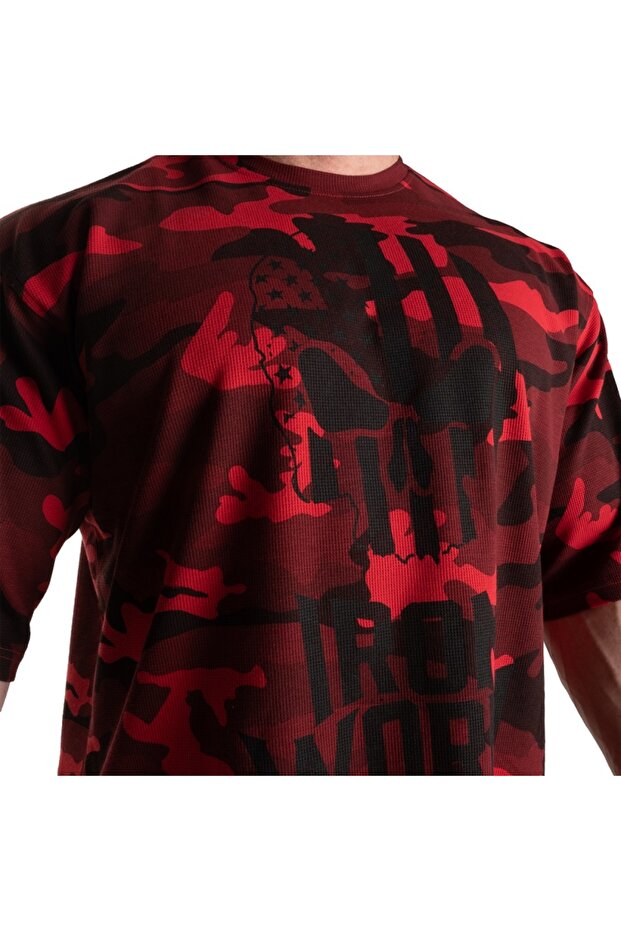 Thermal Skull Tee, Red Camo - 4