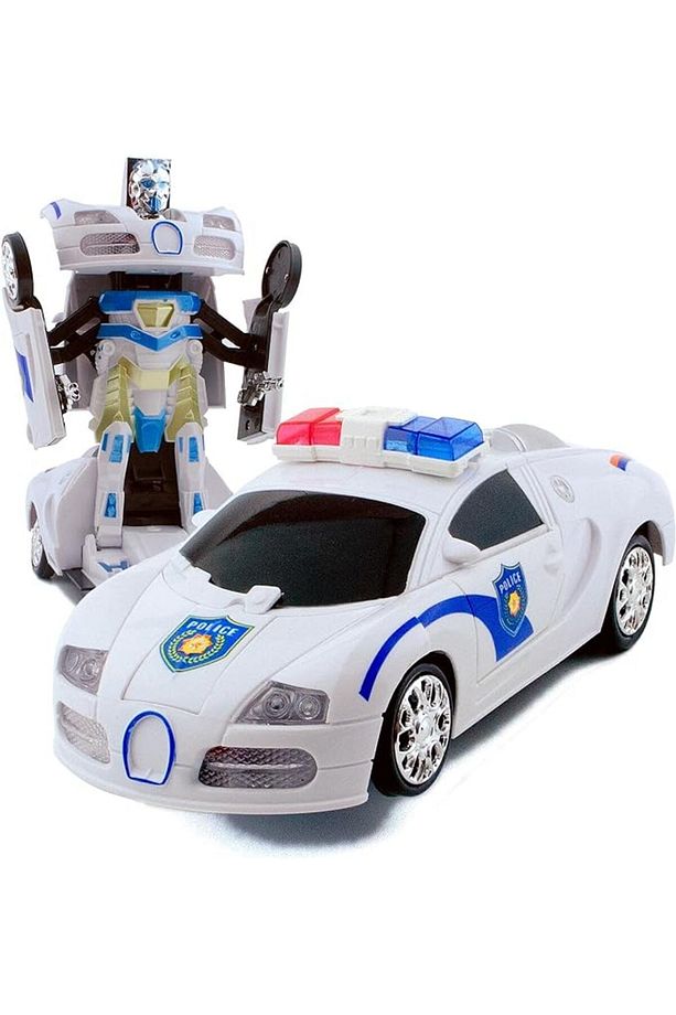 Apera AP-44 Dönüşen Robot Olan Oyuncak Polis Arabası Çarp ve Devam Et - 1