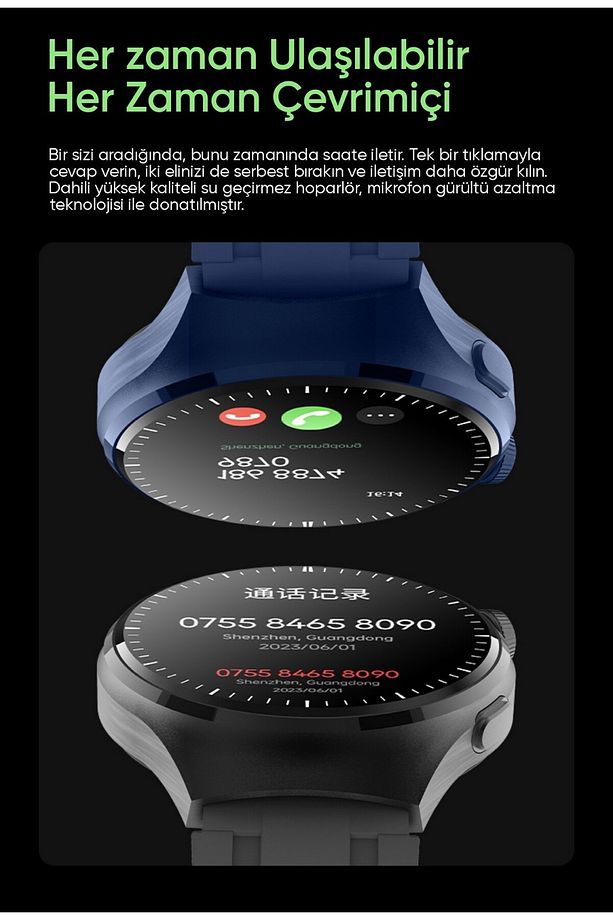 Watch 4 Pro Çoklu Set 7 Kordonlu Android ve İos Uyumlu Akıllı Saat - 3
